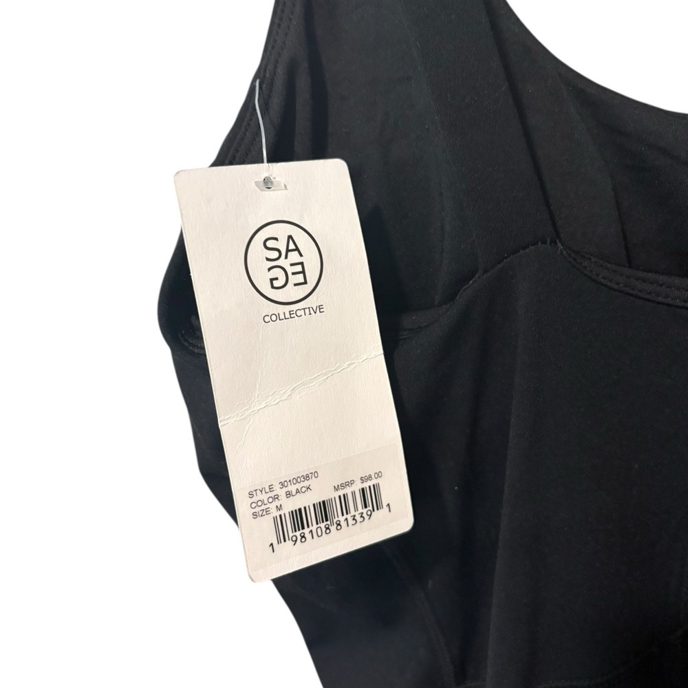 Sage Collective Black “Lived In” Jumpsuit Size Medium - Picture 3 of 8